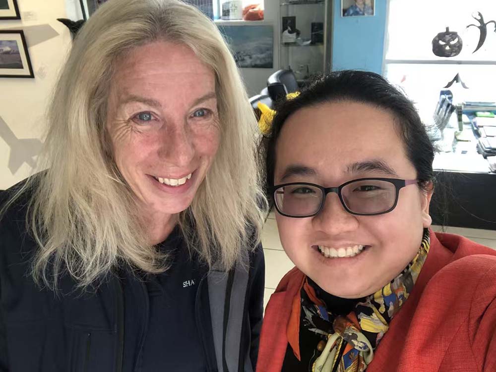 雷思琪在巴黎第十一大学的校园剪影